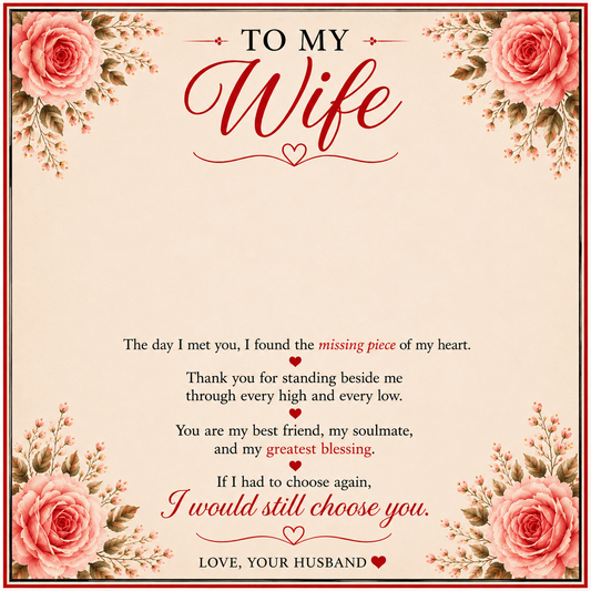 ❤️ To My Wife – Forever Connected Necklace