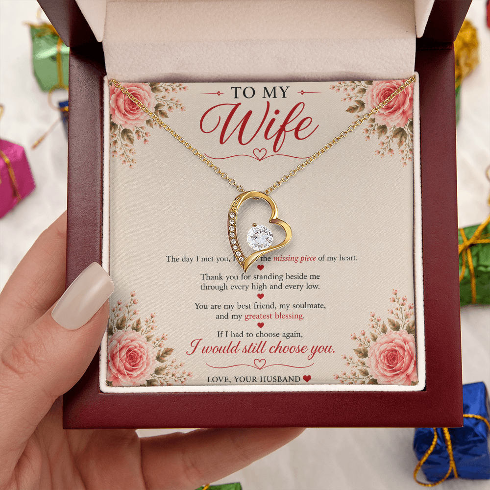 ❤️ To My Wife – Forever Cherished Necklace