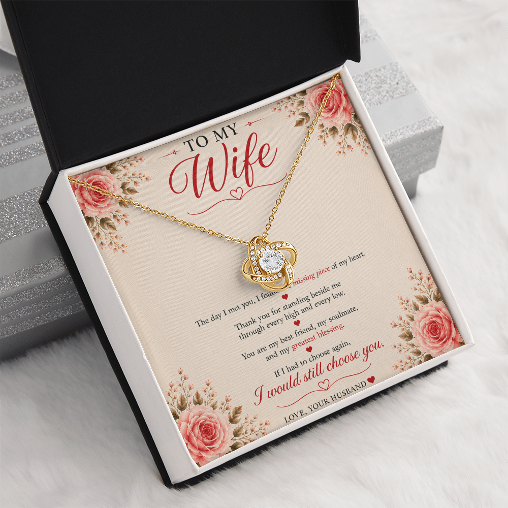 ❤️ To My Wife – Unbreakable Bond Necklace