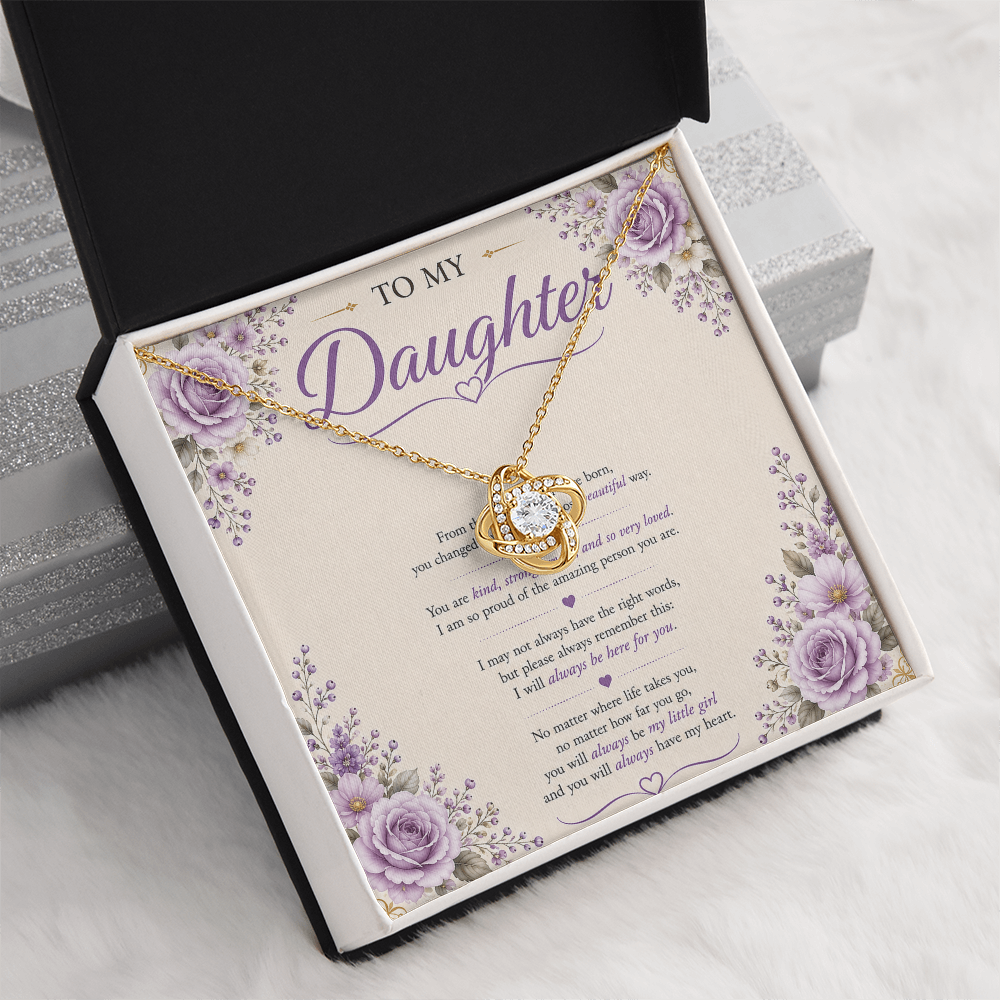 💜 To My Daughter – Unbreakable Bond Necklace