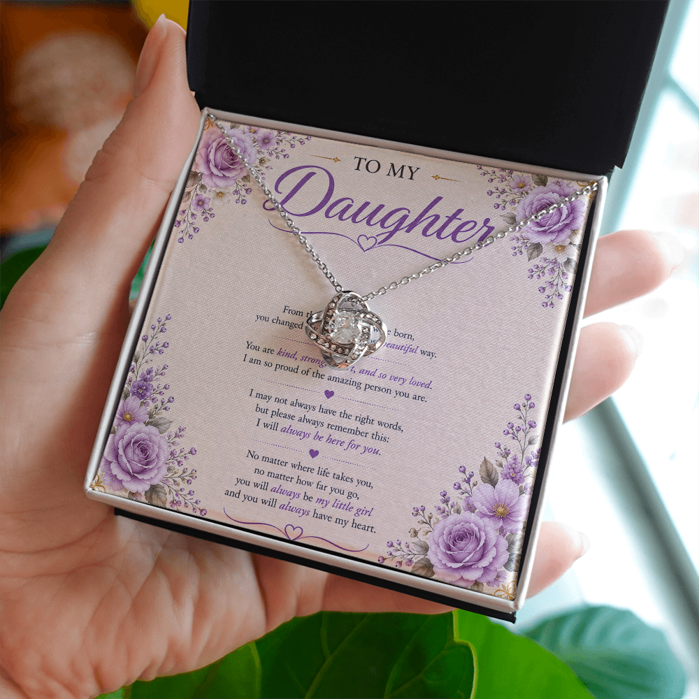 💜 To My Daughter – Unbreakable Bond Necklace