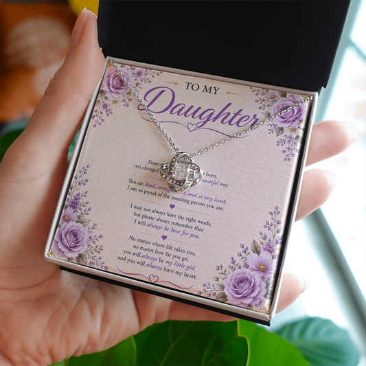 💜 To My Daughter – Unbreakable Bond Necklace
