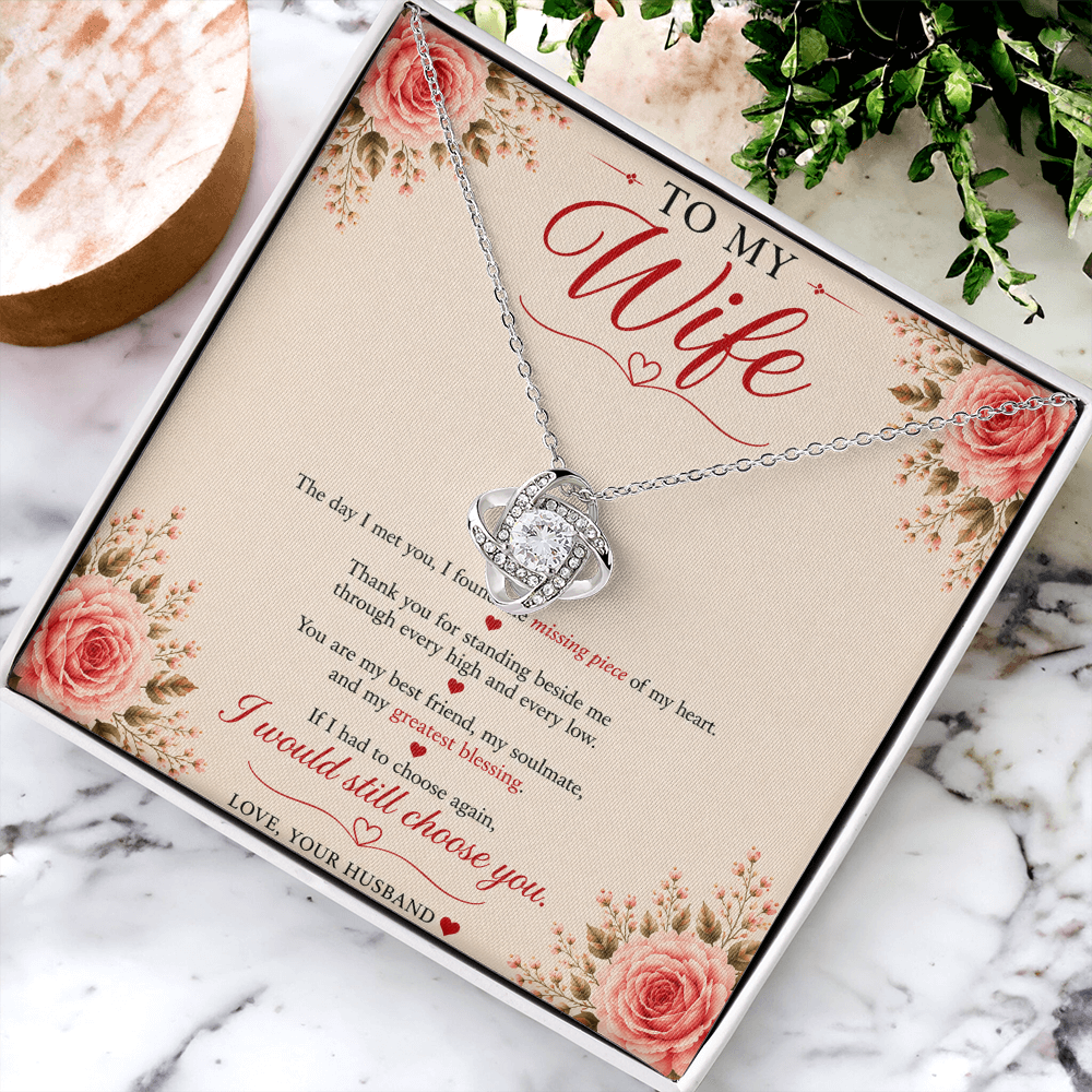 ❤️ To My Wife – Unbreakable Bond Necklace
