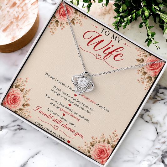 ❤️ To My Wife – Unbreakable Bond Necklace