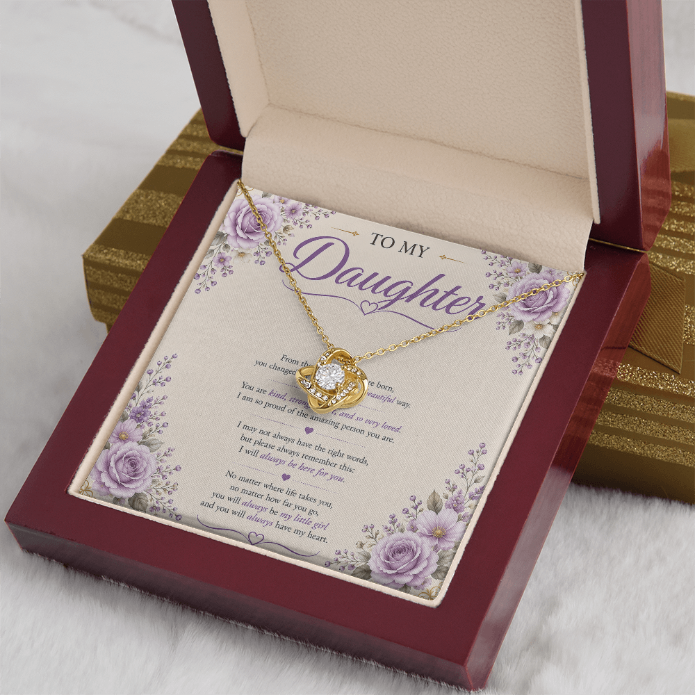 💜 To My Daughter – Unbreakable Bond Necklace