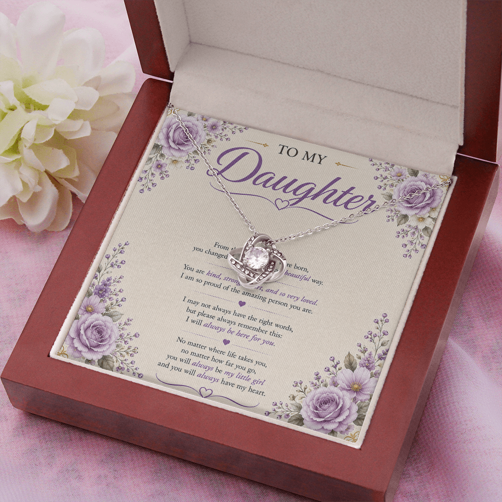 💜 To My Daughter – Unbreakable Bond Necklace