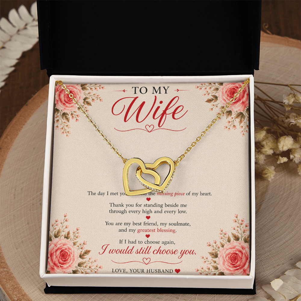 ❤️ To My Wife – Forever Connected Necklace