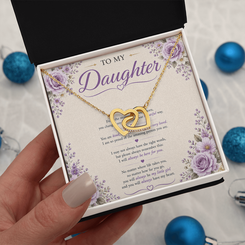 💜 To My Daughter – Forever Connected Necklace