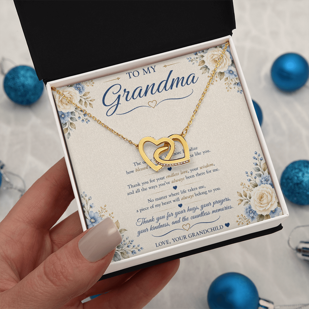 💙 To My Grandma – Forever Connected Necklace