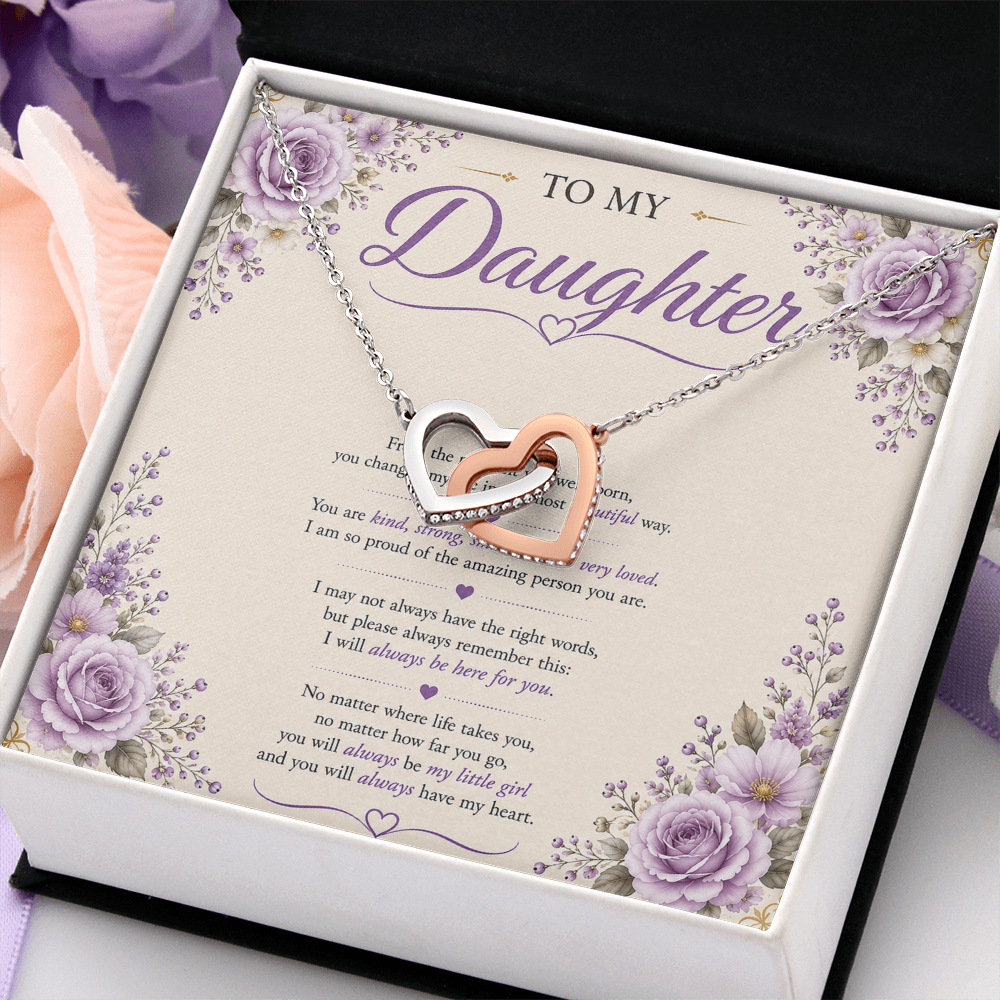 💜 To My Daughter – Forever Connected Necklace