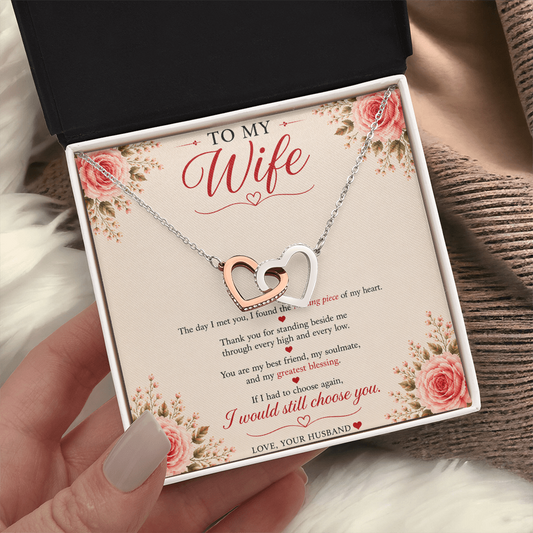 ❤️ To My Wife – Forever Connected Necklace