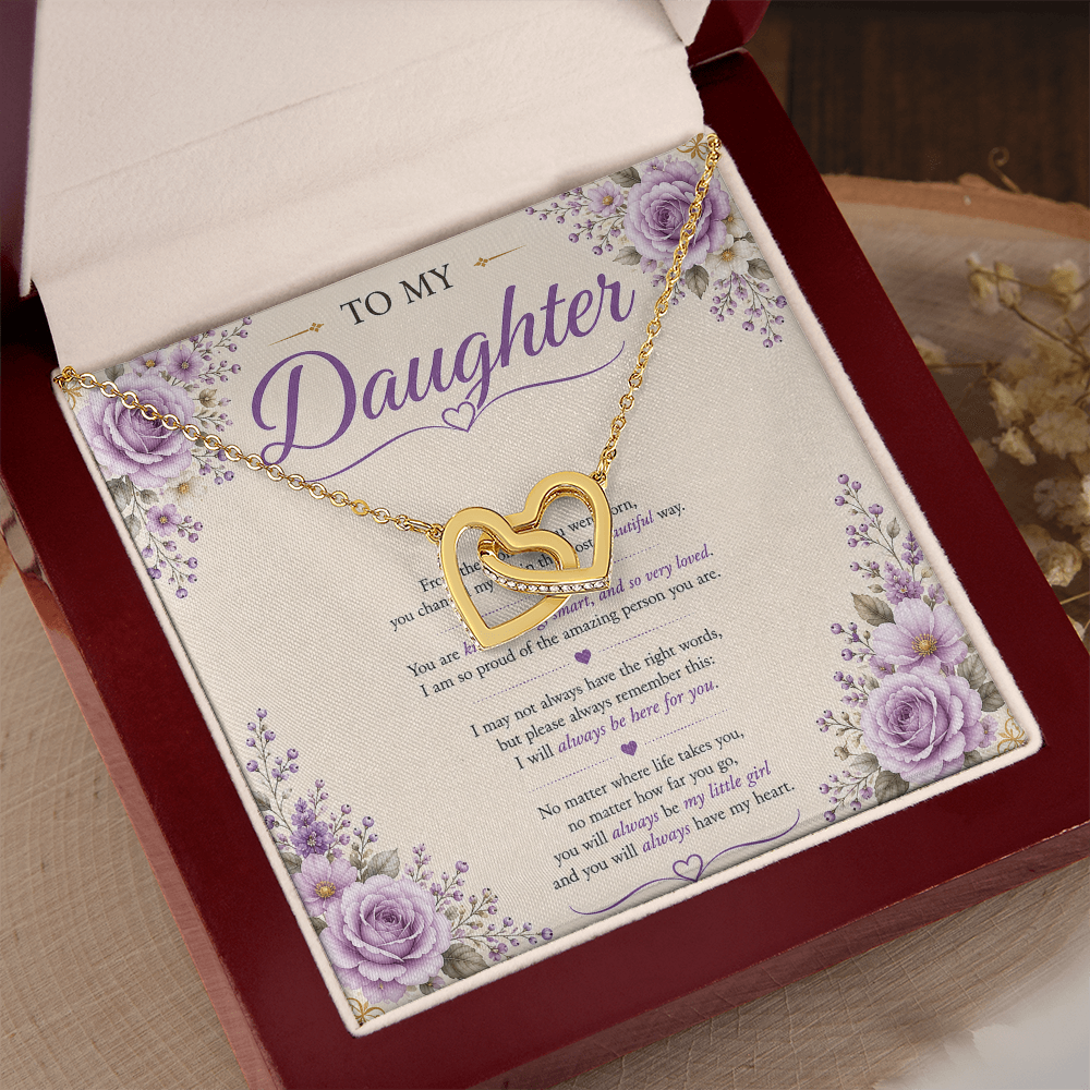 💜 To My Daughter – Forever Connected Necklace