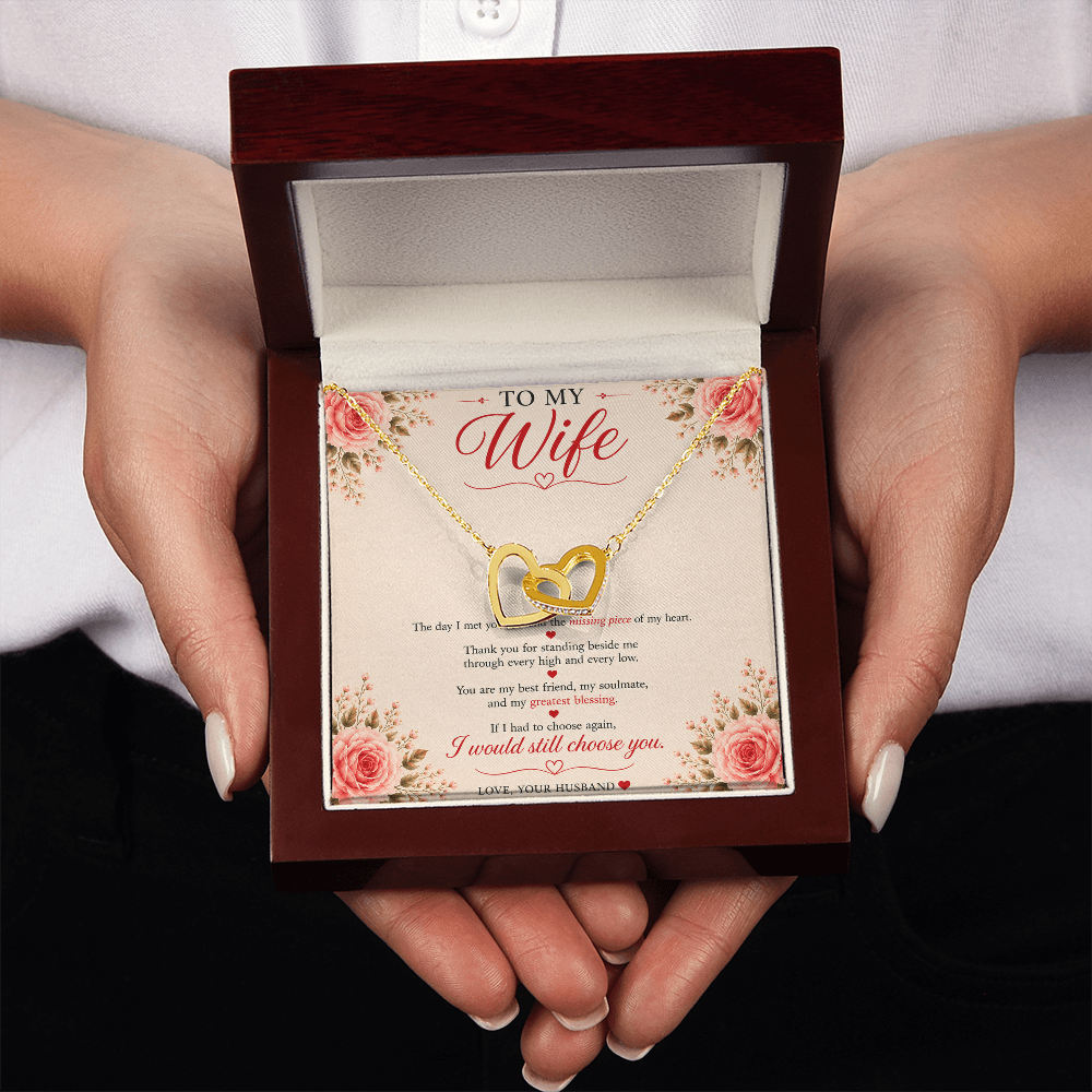 ❤️ To My Wife – Forever Connected Necklace