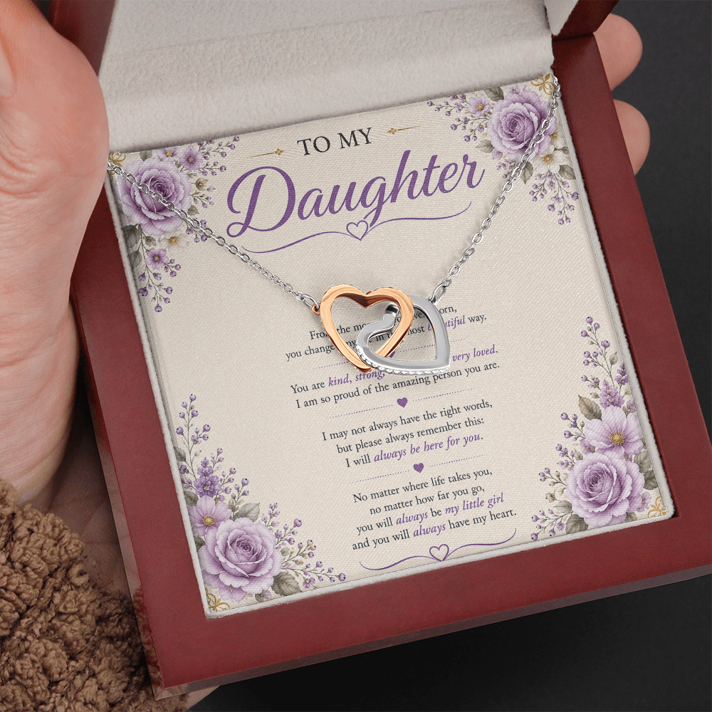 💜 To My Daughter – Forever Connected Necklace