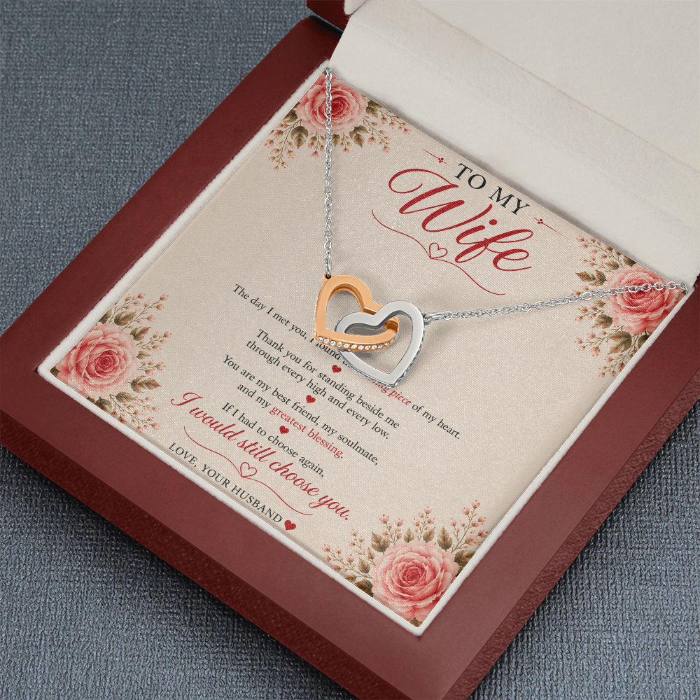 ❤️ To My Wife – Forever Connected Necklace