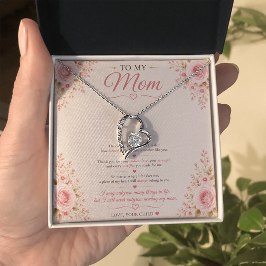 🌸 To My Mom – Forever Cherished Necklace