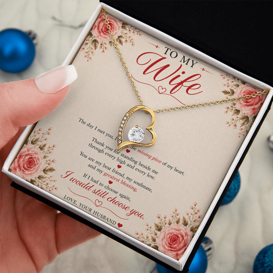 ❤️ To My Wife – Forever Cherished Necklace